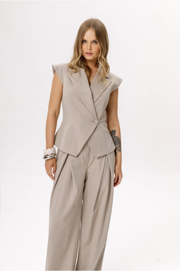 Брюки PiRS 6544 бежевый