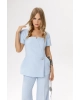 Блуза PiRS 6636 светло-голубой