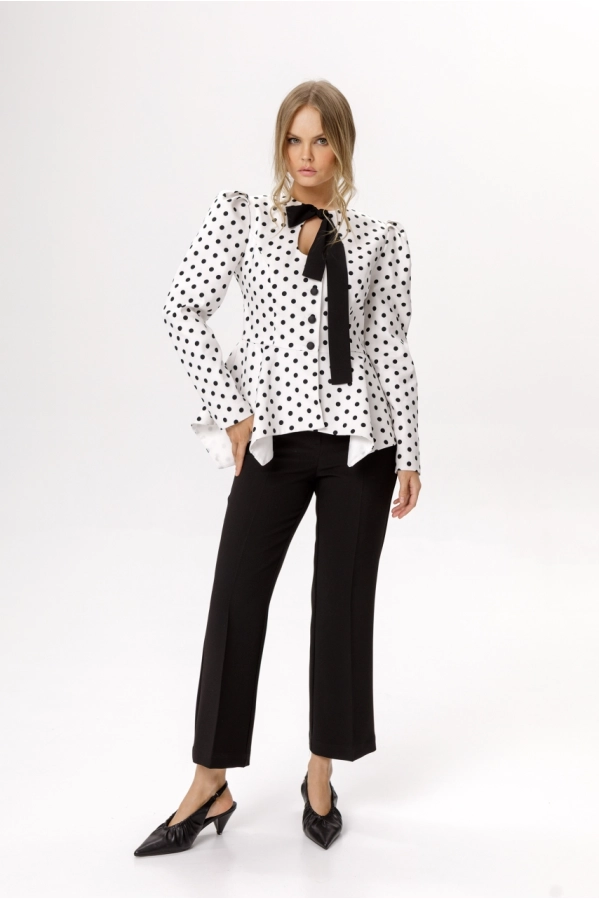 Комплект-двойка PiRS 6647 горох на белом+черный