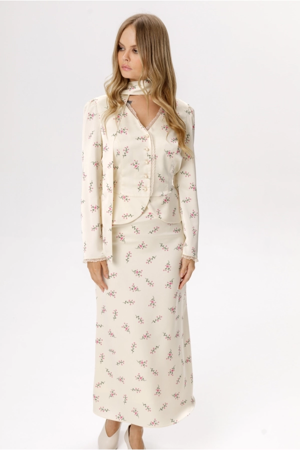 Блуза PiRS 6681 сливочный