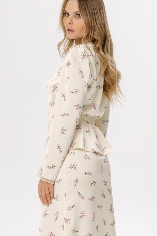 Блуза PiRS 6681 сливочный