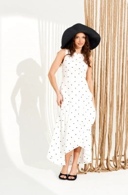 Платье ELLETTO LIFE 11130 молочно-черный 