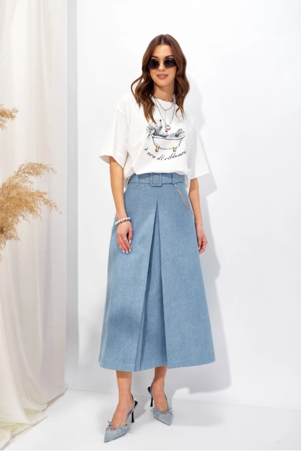Джемпер Lyushe 4341 молоко+цвет