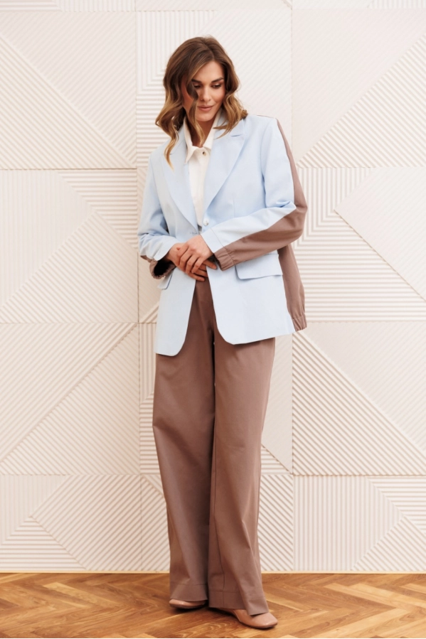 Костюм GIZART 5368 голубой+капучино