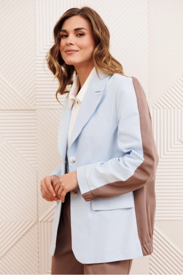 Костюм GIZART 5368 голубой+капучино