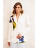 Жакет GIZART 15377 молочный с цветком