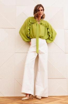 Брюки GIZART 35377 молочный 