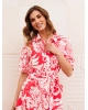 Платье GIZART 5126/2 коралл цветы
