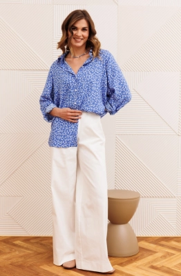 Костюм GIZART 5391/1 голубой+молочный 