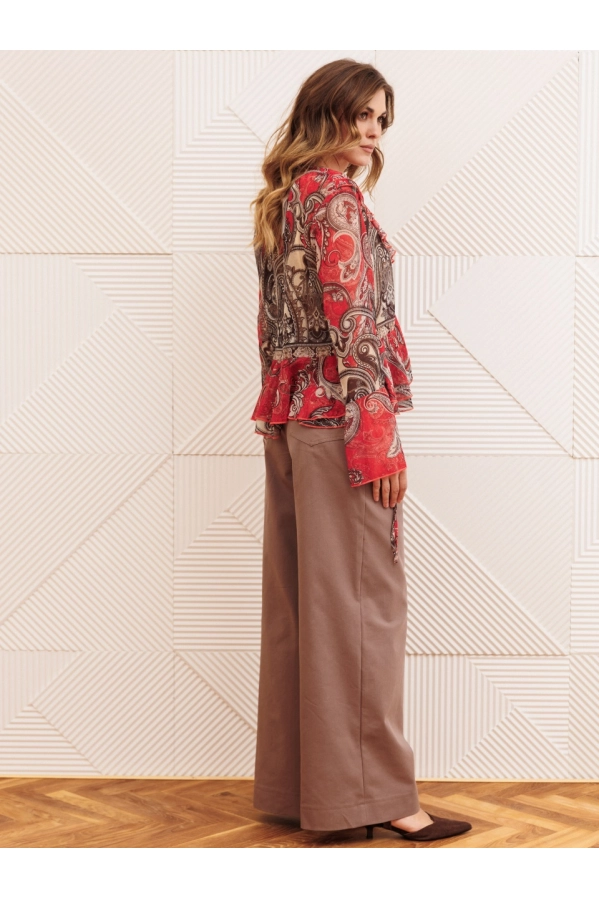 Костюм GIZART 5403 красно-коричневый+капучино