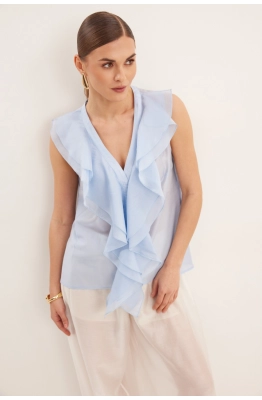 Блуза DAVA  4232 голубой 