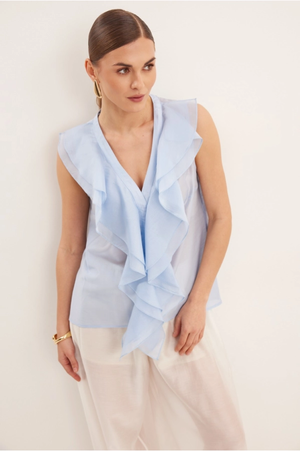 Блуза DAVA  4232 голубой