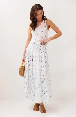 Юбка Buter 3299 голубые цветы 