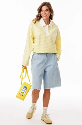 Джемпер EOLA 3052.3 лимонный в полоску 