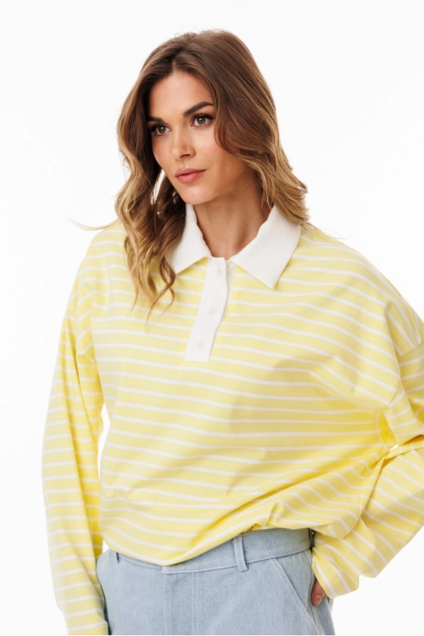 Джемпер EOLA 3052.3 лимонный в полоску