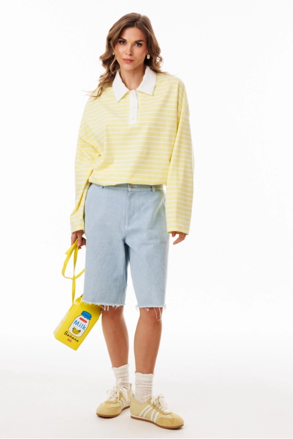 Джемпер EOLA 3052.3 лимонный в полоску