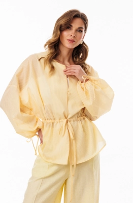 Блуза EOLA 3085 масло в мелкую полоску 