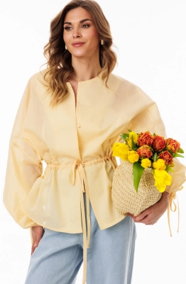 Блуза EOLA 3085.1 масло в мелкую полоску 