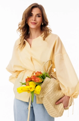 Блуза EOLA 3085.1 масло в мелкую полоску 