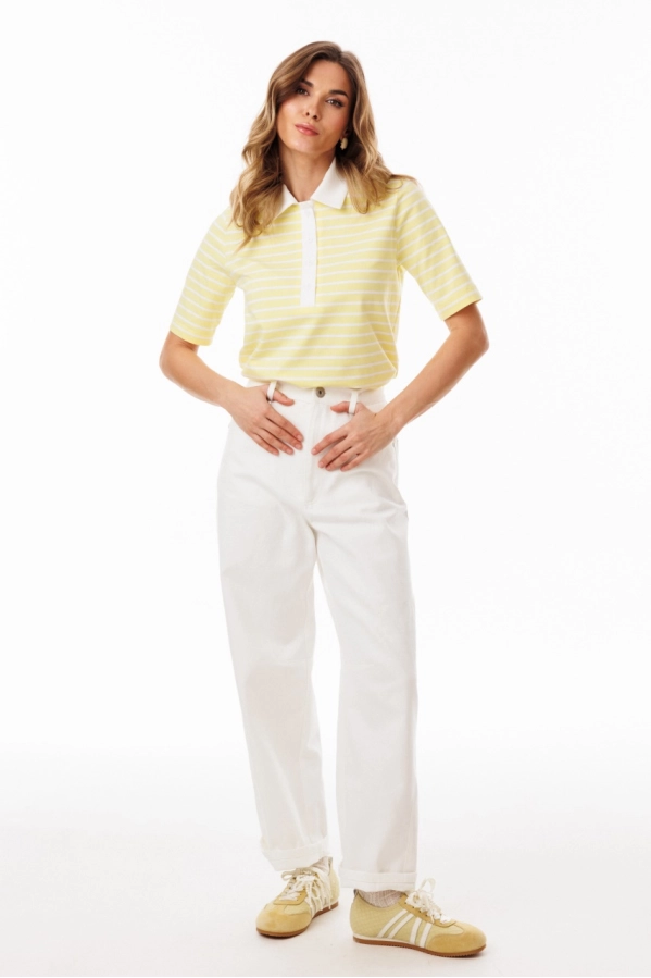 Джемпер EOLA 3095 лимонный в полоску