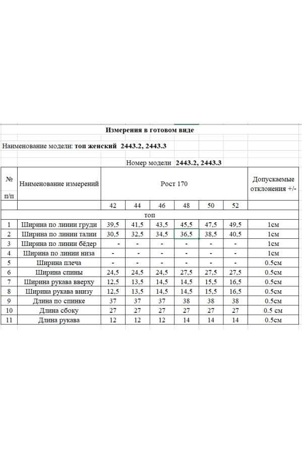 Топ Rivoli 2443.2