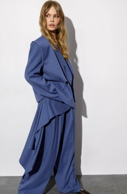 Брюки PiRS 6378 темно-голубая полоска 