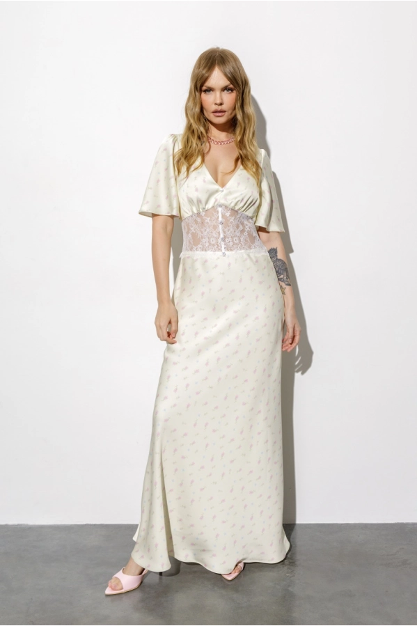 Платье PiRS 6662 пастельный желтый