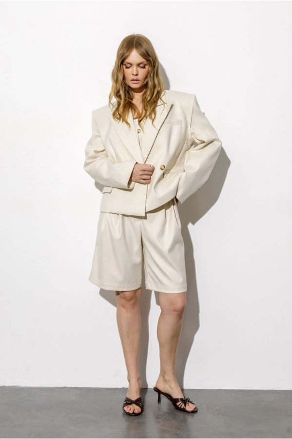 Жакет PiRS 6752 светло-бежевый меланж