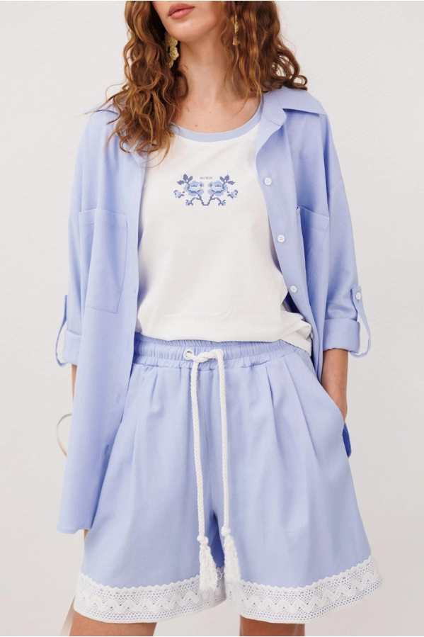 Блуза Buter 3317 голубой