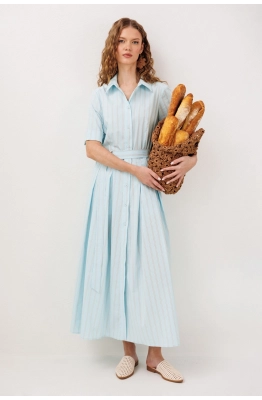 Платье Buter 3341 небесная полоска 
