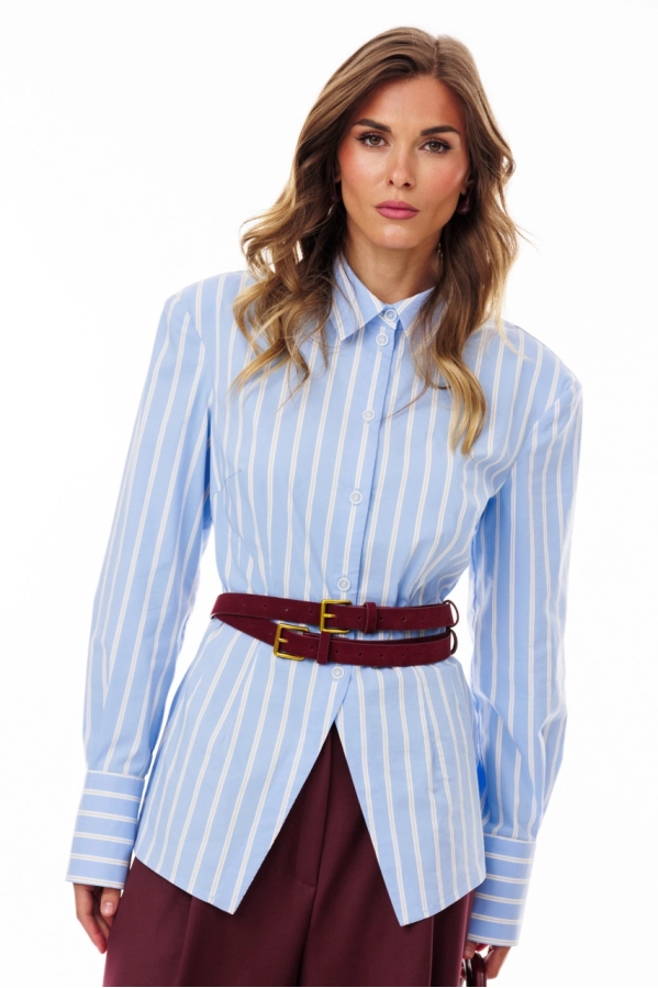 Блуза EOLA 3169 голубой в полоску