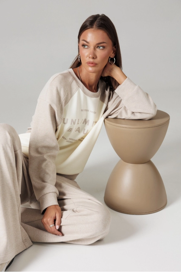 Костюм Lyushe 4491 бежевый Костюм Lyushe 4491 бежевый