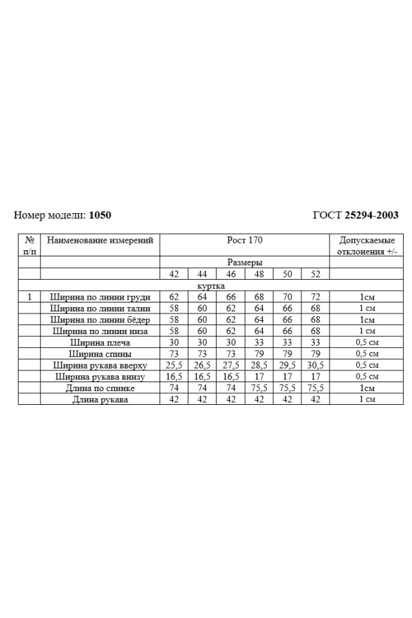 Куртка Rivoli 1050.4 Куртка Rivoli 1050.4