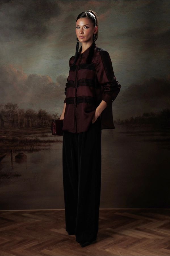 Блуза Buter 3473 винный Блуза Buter 3473 винный